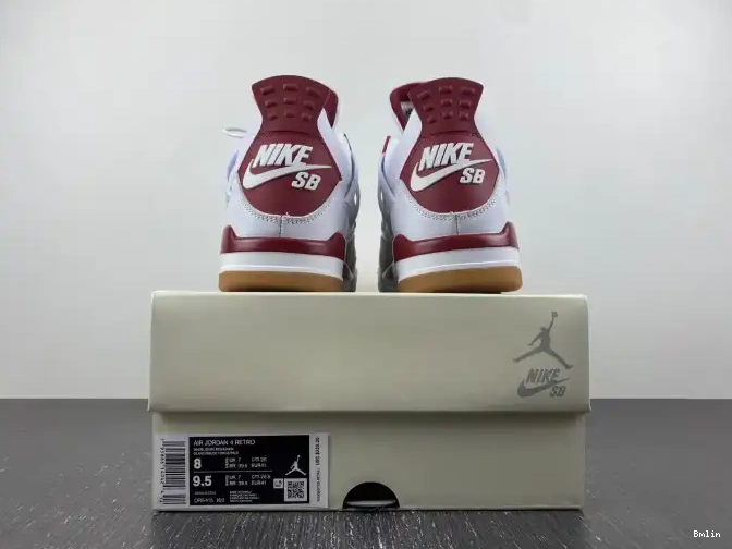 Bmlin SB DR5415-160 Red Jordan Pine 4 Retro 0611
